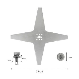 Robotmaaier mes voor Stiga 25cm afmetingen