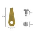 Robotmaaier mesjes voor Bosch titanium gecoat afmetingen