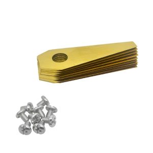 Robotmaaier mesjes voor Bosch titanium gecoat stapeltje 1