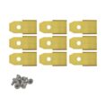 Robotmaaier mesjes voor Florabest - Set van 9 titanium gecoat
