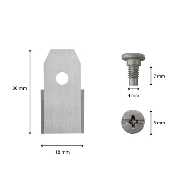 Robotmaaier mesjes voor Greenworks Optimow afmetingen