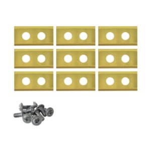 Robotmaaier mesjes voor Grouw – set van 9 titanium gecoat