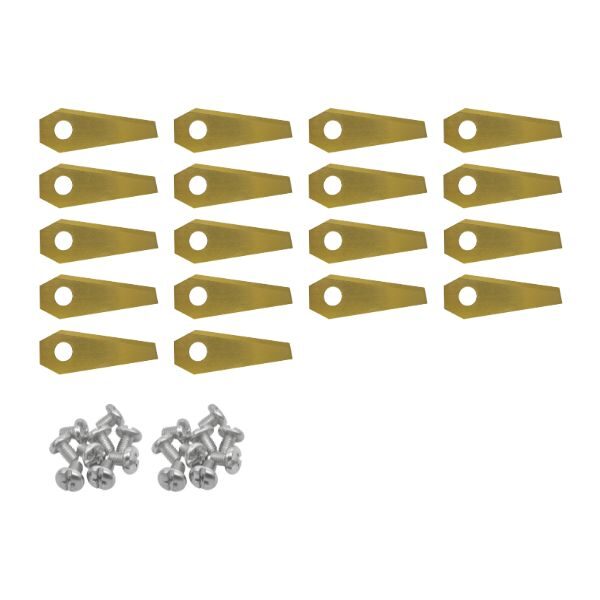 Robotmaaier mesjes voor Honda Miimo - Set van 18 titanium gecoat – nieuw type