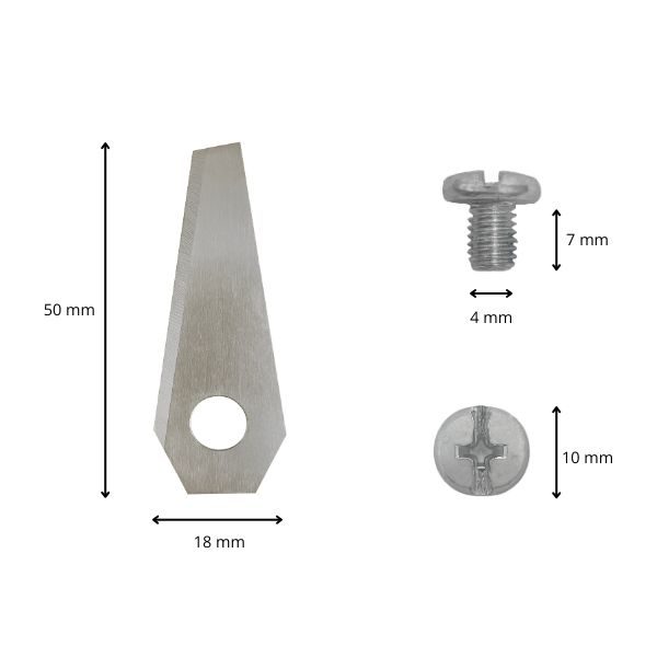 Robotmaaier mesjes voor Honda Miimo - nieuw type - afmetingen