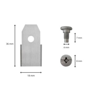 Robotmaaier mesjes voor Medion afmetingen