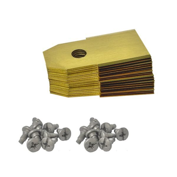 Robotmaaier mesjes voor Medion titanium gecoat 2