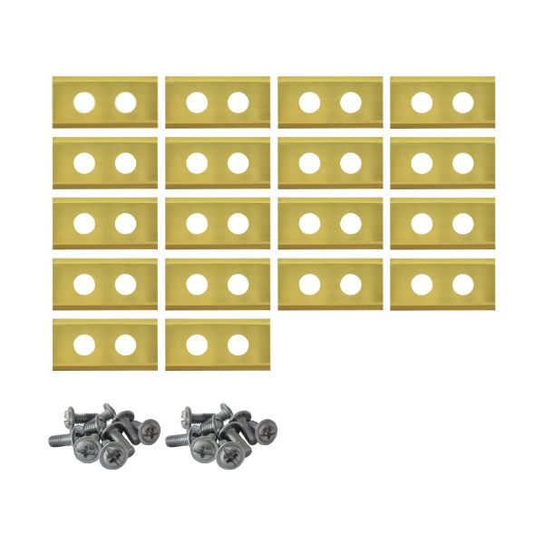 Robotmaaier mesjes voor Mountfield – set van 30 titanium gecoat