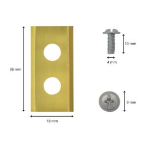 Robotmaaier mesjes voor Mowox (w) titanium gecoat afmetingen