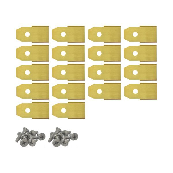 Robotmaaier mesjes voor Mowox – Set van 30 titanium gecoat