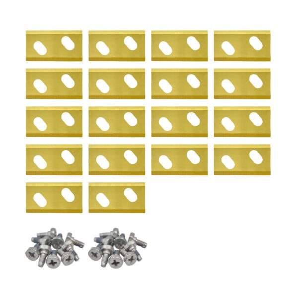 Robotmaaier mesjes voor Robomow RK modellen - Set van 60 titanium gecoat Robotmaaier mesjes voor Robomow RK modellen - Set van 60 titanium gecoat