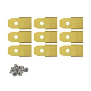 Robotmaaier mesjes voor Yardforce - Set van 9 titanium gecoat
