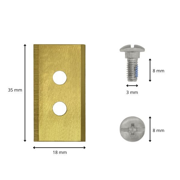 Robotmaaier mesjes voor Mammotion LUBA YUKA titanium gecoat afmetingen